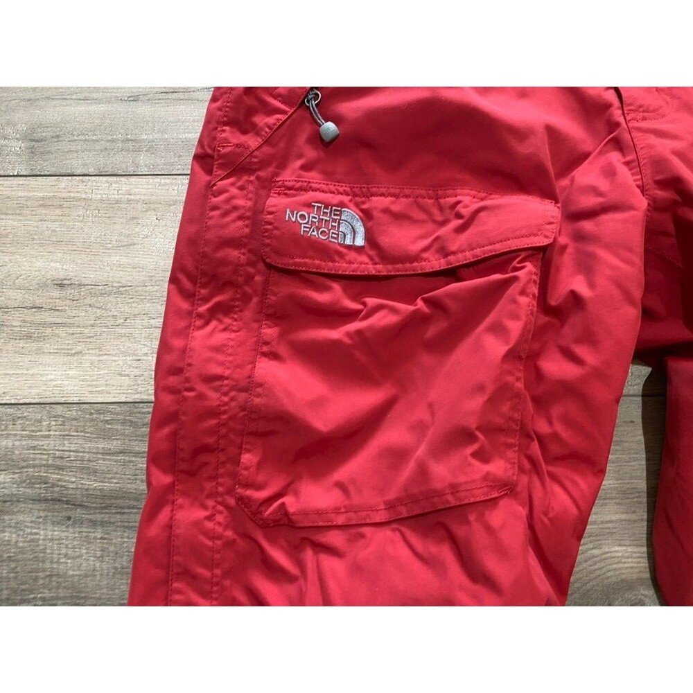 THE NORTH FACE FREEDOM HYVENT SNOW BOARD SKI PANT MENS M RED AHJK SHELL CARGO - Picture 3 of 13